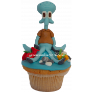 Squidward Cupcake